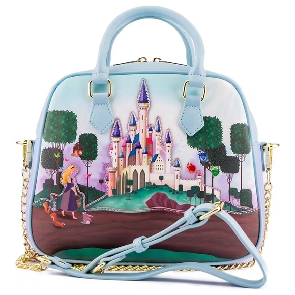 Loungefly Disney Sleeping Beauty Castle Crossbody Bag - Picture 9 of 13